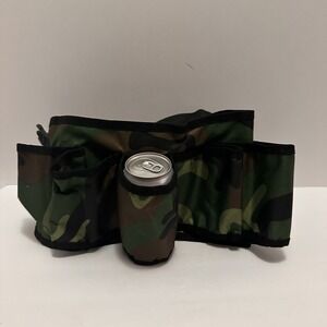 Camouflage 6-Pack Beer Holder Belt Dad‎ Gift Novelty Gift